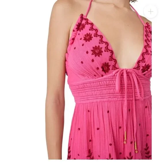 sachin and babi light blue dress Free People Real Love Embroidered Dress Size M main image 1